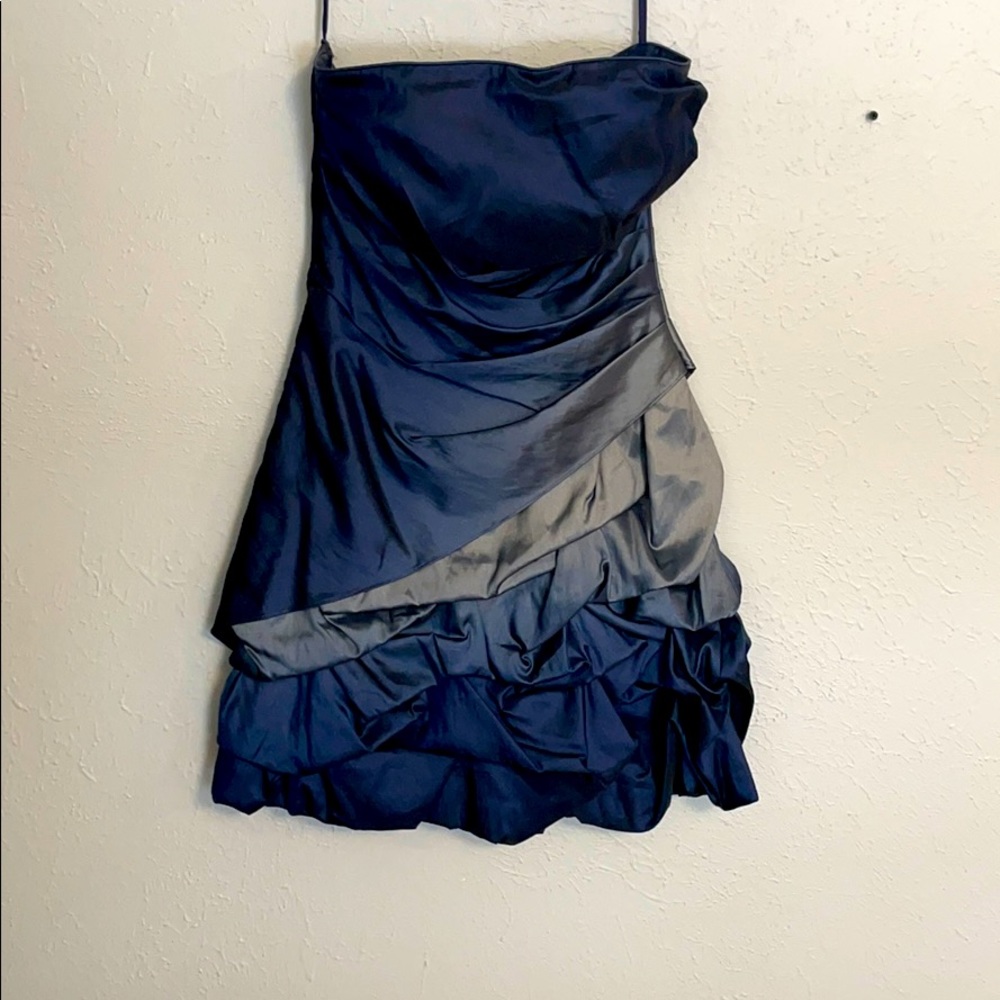 Short Navy Formal Dress